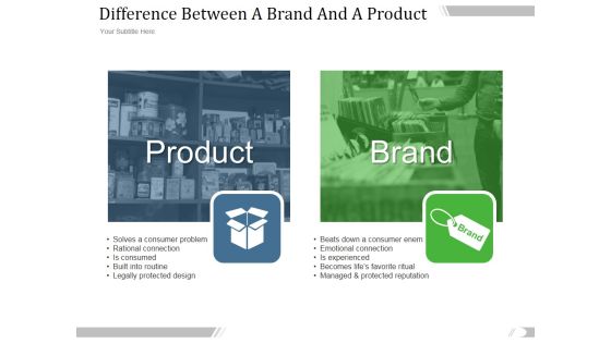 Difference Between A Brand And A Product Ppt PowerPoint Presentation Deck Difference Between A Brand And A Product Ppt PowerPoint Presentation Deck