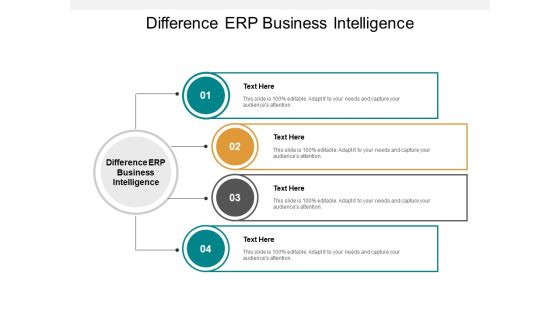 Difference ERP Business Intelligence Ppt PowerPoint Presentation Portfolio Structure Cpb