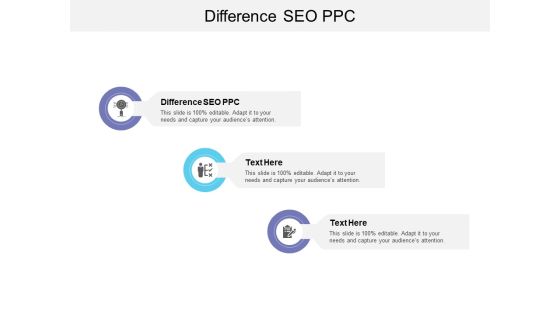 Difference SEO PPC Ppt PowerPoint Presentation Portfolio Slide Cpb Difference SEO PPC Ppt PowerPoint Presentation Portfolio Slide Cpb
