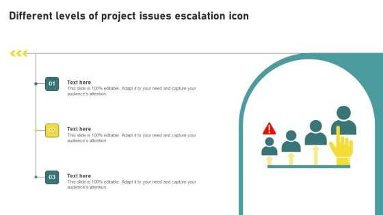 Different Levels Of Project Issues Escalation Icon Demonstration PDF Different Levels Of Project Issues Escalation Icon Demonstration PDF