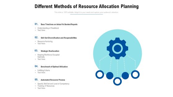 Different Methods Of Resource Allocation Planning Ppt PowerPoint Presentation File Gridlines PDF Different Methods Of Resource Allocation Planning Ppt PowerPoint Presentation File Gridlines PDF