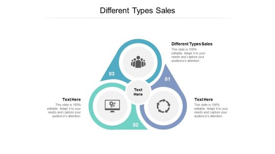 Different Types Sales Ppt PowerPoint Presentation Show Example Cpb