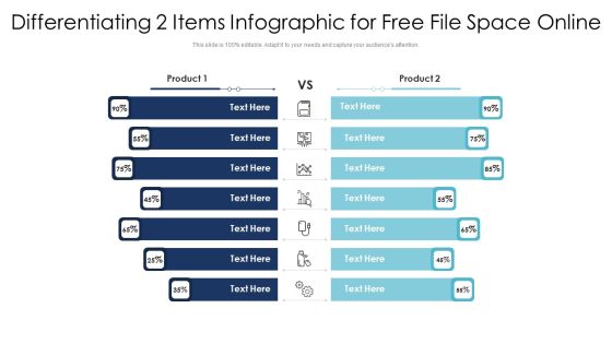 Differentiating 2 Items Infographic For Free File Space Online Elements PDF