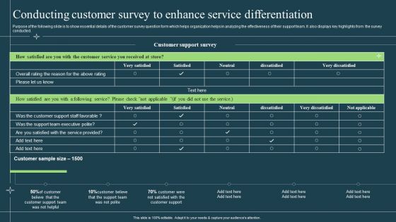 Differentiation Techniques Ways To Surpass Competitors Conducting Customer Survey To Enhance Service Differentiation Microsoft PDF Differentiation Techniques Ways To Surpass Competitors Conducting Customer Survey To Enhance Service Differentiation Microsoft PDF