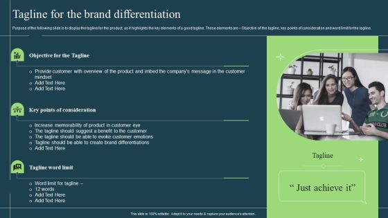 Differentiation Techniques Ways To Surpass Competitors Tagline For The Brand Differentiation Structure PDF