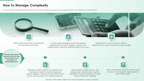Digital Asset Management System How To Manage Complexity Infographics PDF Digital Asset Management System How To Manage Complexity Infographics PDF