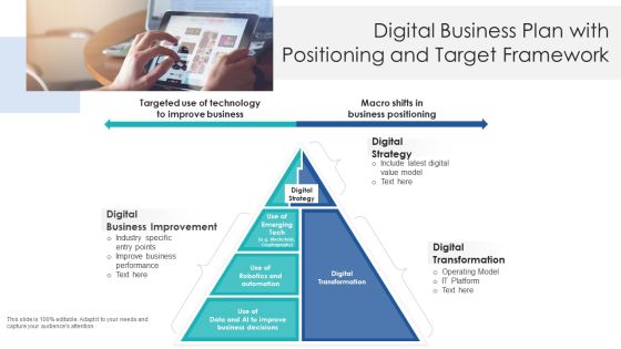Digital Business Plan With Positioning And Target Framework Ppt PowerPoint Presentation Icon Background Images PDF Digital Business Plan With Positioning And Target Framework Ppt PowerPoint Presentation Icon Background Images PDF