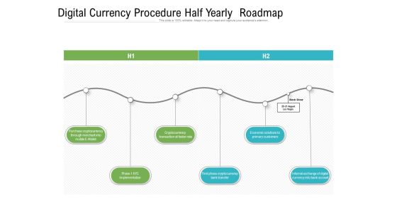 Digital Currency Procedure Half Yearly Roadmap Topics Digital Currency Procedure Half Yearly Roadmap Topics