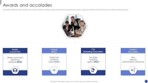 Digital Marketing Agency Business Profile Awards And Accolades Graphics PDF Digital Marketing Agency Business Profile Awards And Accolades Graphics PDF