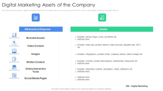 Digital Marketing Assets Of The Company Guidelines PDF Digital Marketing Assets Of The Company Guidelines PDF