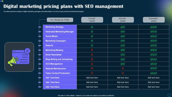 Digital Marketing Pricing Plans With SEO Management Inspiration PDF Digital Marketing Pricing Plans With SEO Management Inspiration PDF