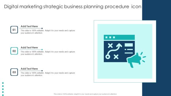 Digital Marketing Strategic Business Planning Procedure Icon Pictures PDF Digital Marketing Strategic Business Planning Procedure Icon Pictures PDF