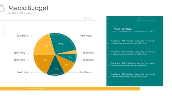 Digital Marketing Strategy And Technological Adaptation Media Budget Icons PDF