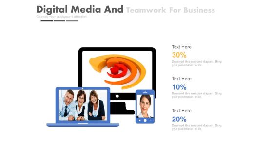 Digital Media And Teamwork For Business Powerpoint Slides Digital Media And Teamwork For Business Powerpoint Slides