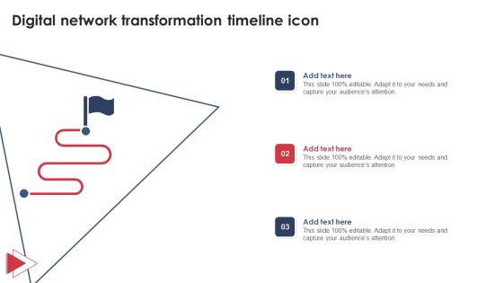 Digital Network Transformation Timeline Icon Clipart PDF