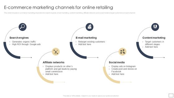 Digital Retail Marketing Techniques To Increase Target Customers E Commerce Marketing Channels Graphics PDF Digital Retail Marketing Techniques To Increase Target Customers E Commerce Marketing Channels Graphics PDF
