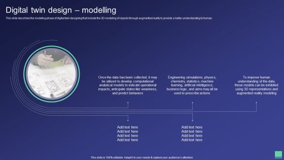Digital Twin Tech IT Digital Twin Design Modelling Diagrams PDF