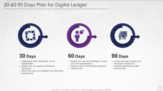 Digitized Record Book Technology 30 60 90 Days Plan For Digital Ledger Template PDF Digitized Record Book Technology 30 60 90 Days Plan For Digital Ledger Template PDF