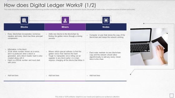 Digitized Record Book Technology How Does Digital Ledger Works Brochure PDF Digitized Record Book Technology How Does Digital Ledger Works Brochure PDF