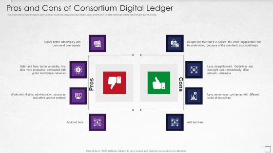 Digitized Record Book Technology Pros And Cons Of Consortium Digital Ledger Brochure PDF Digitized Record Book Technology Pros And Cons Of Consortium Digital Ledger Brochure PDF
