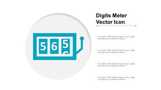 Digits Meter Vector Icon Ppt Powerpoint Presentation Inspiration Portfolio