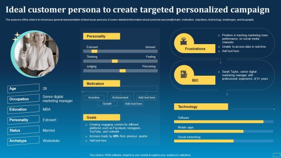 Direct Marketing Techniques To Enhance Business Presence Ideal Customer Persona To Create Targeted Personalized Elements PDF Direct Marketing Techniques To Enhance Business Presence Ideal Customer Persona To Create Targeted Personalized Elements PDF