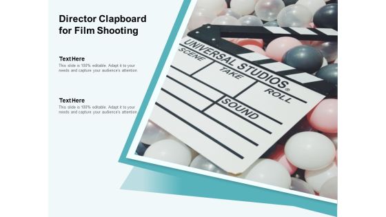 Director Clapboard For Film Shooting Ppt PowerPoint Presentation Gallery Smartart PDF Director Clapboard For Film Shooting Ppt PowerPoint Presentation Gallery Smartart PDF