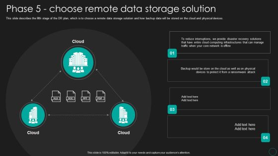 Disaster Recovery Strategic Plan Phase 5 Choose Remote Data Storage Solution Information PDF Disaster Recovery Strategic Plan Phase 5 Choose Remote Data Storage Solution Information PDF