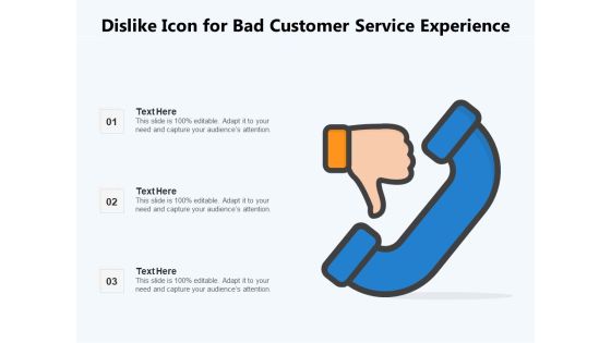 Dislike Icon For Bad Customer Service Experience Ppt PowerPoint Presentation Slides Inspiration PDF Dislike Icon For Bad Customer Service Experience Ppt PowerPoint Presentation Slides Inspiration PDF