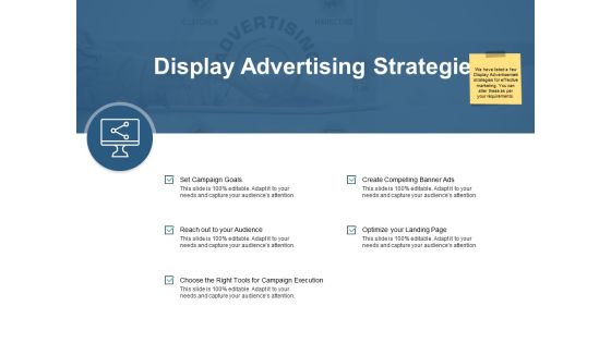 Display Advertising Strategies Ppt PowerPoint Presentation Clipart