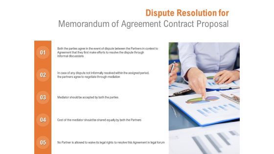 Dispute Resolution For Memorandum Of Agreement Contract Proposal Ppt PowerPoint Presentation Slides Information Dispute Resolution For Memorandum Of Agreement Contract Proposal Ppt PowerPoint Presentation Slides Information