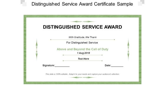 Distinguished Service Award Certificate Sample Ppt PowerPoint Presentation Model Templates Distinguished Service Award Certificate Sample Ppt PowerPoint Presentation Model Templates
