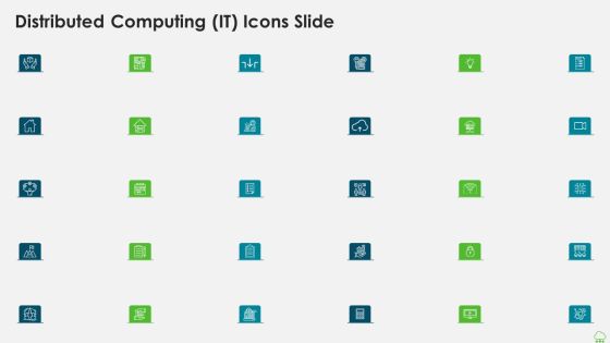 Distributed Computing IT Icons Slide Ppt Outline Brochure PDF
