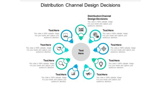 Distribution Channel Design Decisions Ppt PowerPoint Presentation Summary Layouts Cpb
