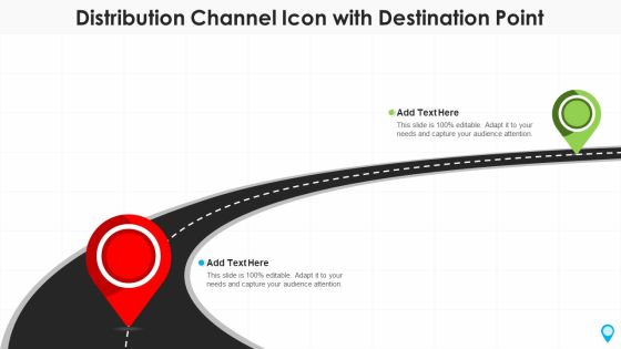 Distribution Channel Icon With Destination Point Information PDF
