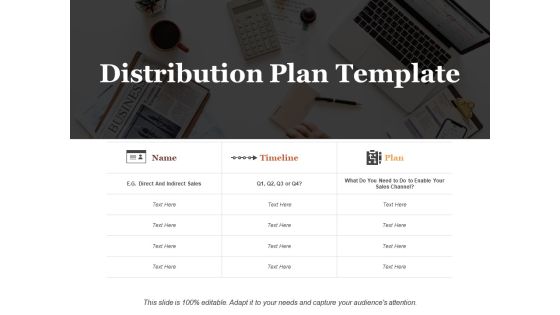 Distribution Plan Ppt PowerPoint Presentation Slides Layouts