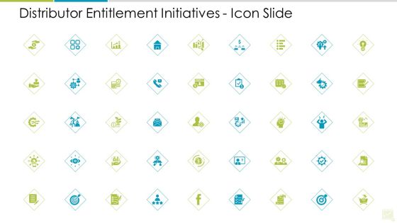 Distributor Entitlement Initiatives Icon Slide Microsoft PDF Distributor Entitlement Initiatives Icon Slide Microsoft PDF