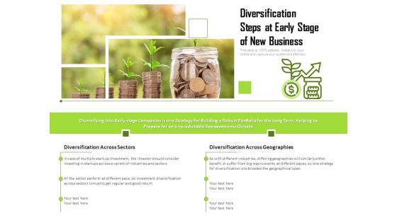 Diversification Steps At Early Stage Of New Business Ppt PowerPoint Presentation Show Picture PDF Diversification Steps At Early Stage Of New Business Ppt PowerPoint Presentation Show Picture PDF