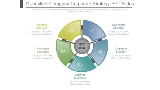 Diversified Company Corporate Strategy Ppt Slides Diversified Company Corporate Strategy Ppt Slides