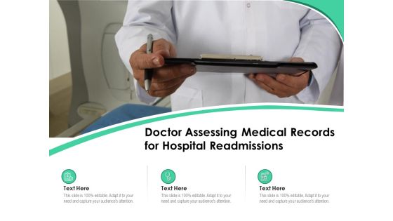 Doctor Assessing Medical Records For Hospital Readmissions Ppt PowerPoint Presentation File Infographics PDF Doctor Assessing Medical Records For Hospital Readmissions Ppt PowerPoint Presentation File Infographics PDF