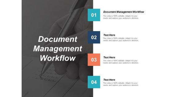 Document Management Workflow Ppt PowerPoint Presentation Portfolio Clipart Cpb
