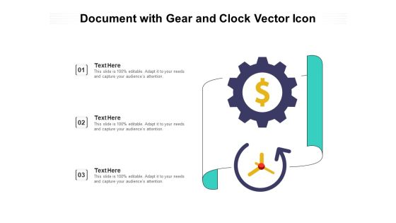 Document With Gear And Clock Vector Icon Ppt PowerPoint Presentation Infographic Template Model PDF Document With Gear And Clock Vector Icon Ppt PowerPoint Presentation Infographic Template Model PDF