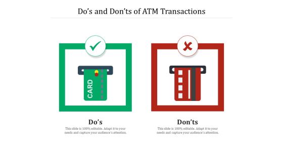 Dos And Donts Of ATM Transactions Ppt PowerPoint Presentation Gallery Pictures PDF Dos And Donts Of ATM Transactions Ppt PowerPoint Presentation Gallery Pictures PDF