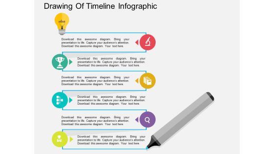 Drawing Of Timeline Infographic Powerpoint Template Drawing Of Timeline Infographic Powerpoint Template