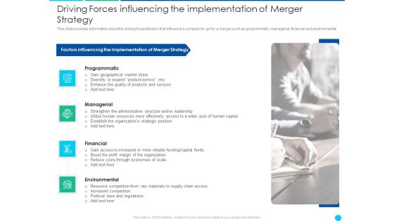 Driving Forcesinfluencing Theimplementation Of Merger Strategy Summary PDF Driving Forcesinfluencing Theimplementation Of Merger Strategy Summary PDF