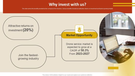 Drone Service Company Investor Funding Elevator Pitch Deck Why Invest With Us Clipart PDF Drone Service Company Investor Funding Elevator Pitch Deck Why Invest With Us Clipart PDF
