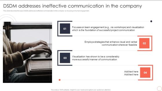 Dsdmaddresses Ineffective Communication In The Company Dynamic System Development Model Icons PDF Dsdmaddresses Ineffective Communication In The Company Dynamic System Development Model Icons PDF