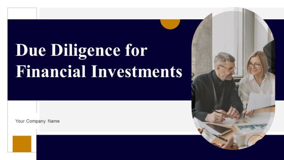 Due Diligence For Financial Investments Ppt PowerPoint Presentation Complete Deck With Slides