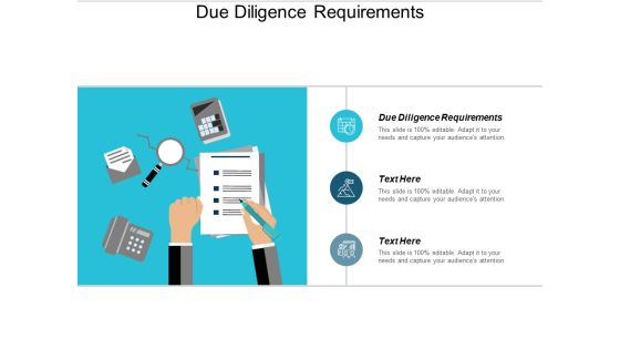 Due Diligence Requirements Ppt PowerPoint Presentation Professional Infographic Template Cpb