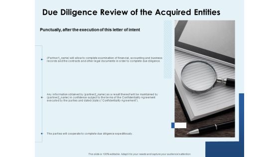 Due Diligence Review Of The Acquired Entities Ppt PowerPoint Presentation File Templates Due Diligence Review Of The Acquired Entities Ppt PowerPoint Presentation File Templates